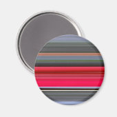 Abstracte #1: Rood en grijs Magneet (Voorkant / Achterkant)