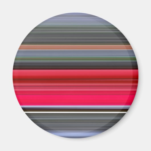 Abstracte #1: Rood en grijs Magneet (Voorkant)