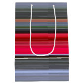 Abstracte #1: Rood en grijs Medium Cadeauzakje (Achterkant)