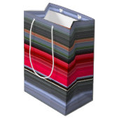 Abstracte #1: Rood en grijs Medium Cadeauzakje (Achterkant Gekanteld)
