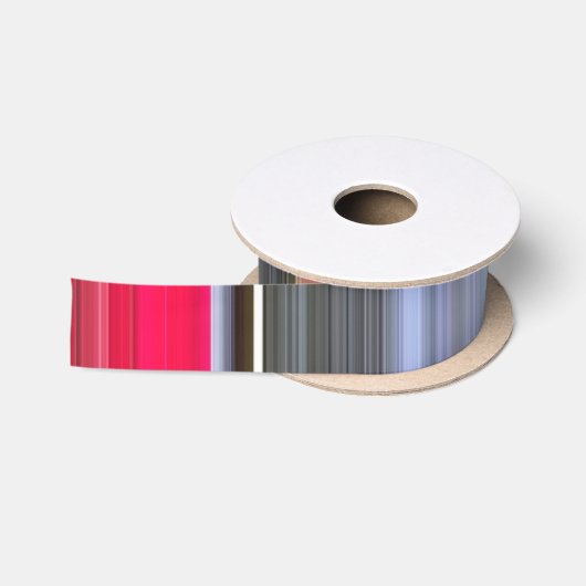 Abstracte #1: Rood en grijs Satijnen Lint (Spoel)