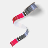 Abstracte #1: Rood en grijs Satijnen Lint (Achterkant)