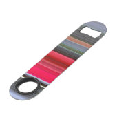 Abstracte #1: Rood en grijs Speed Flessenopener (Voorkant Gekanteld)