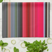 Abstracte #1: Rood en grijs Theedoek (Gevouwen)