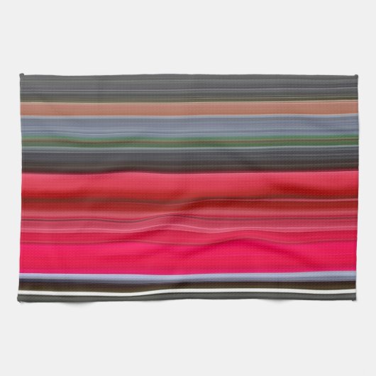 Abstracte #1: Rood en grijs Theedoek (Horizontaal)