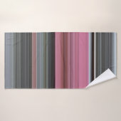 Abstracte #1: Roze en grijs Badhanddoek (Badhanddoek)