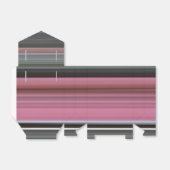 Abstracte #1: Roze en grijs Bedankdoosjes (Uitgevouwen)