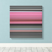Abstracte #1: Roze en grijs Canvas Afdruk (Insitu (Houten vloer))