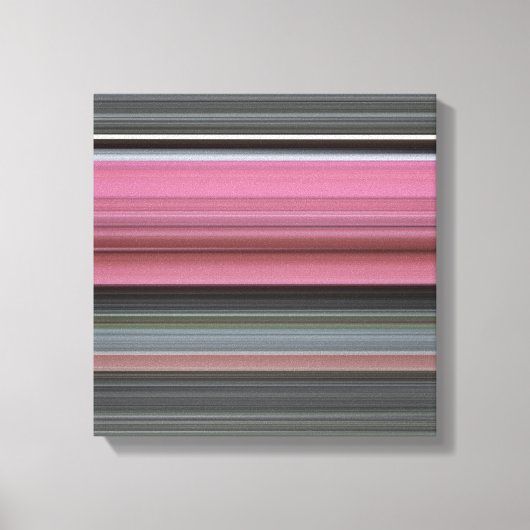 Abstracte #1: Roze en grijs Canvas Afdruk (Voorkant)