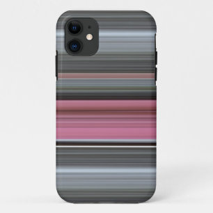 Abstracte #1: Roze en grijs iPhone 11 Hoesje
