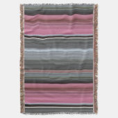 Abstracte #1: Roze en grijs Deken (Voorkant Verticaal)
