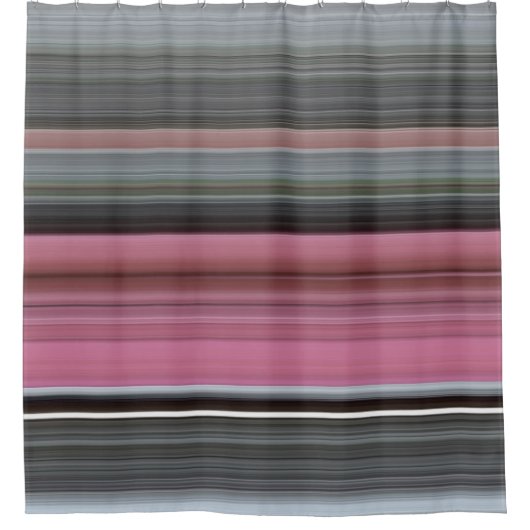 Abstracte #1: Roze en grijs Douchegordijn (Voorkant)