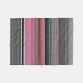 Abstracte #1: Roze en grijs Fleece Deken (Voorkant (Horizontaal))