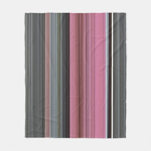 Abstracte #1: Roze en grijs Fleece Deken (Voorkant)