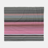 Abstracte #1: Roze en grijs Fleece Deken (Voorkant (Horizontaal))
