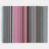 Abstracte #1: Roze en grijs Fleece Deken (Voorkant (Horizontaal))