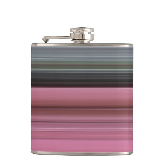 Abstracte #1: Roze en grijs Heupfles (Voorkant)