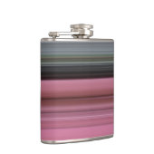 Abstracte #1: Roze en grijs Heupfles (Rechts)
