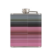 Abstracte #1: Roze en grijs Heupfles (Achterkant)