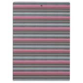 Abstracte #1: Roze en grijs Klembord (Achterkant)