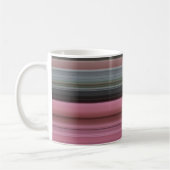 Abstracte #1: Roze en grijs Koffiemok (Links)