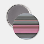 Abstracte #1: Roze en grijs Magneet (Voorkant / Achterkant)