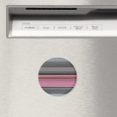 Abstracte #1: Roze en grijs Magneet (Insitu (Vaatwasser))
