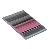 Abstracte #1: Roze en grijs Notitieboek (Rechterzijde)