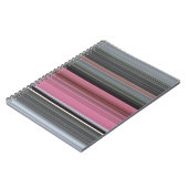 Abstracte #1: Roze en grijs Notitieboek (Linkerzijde)