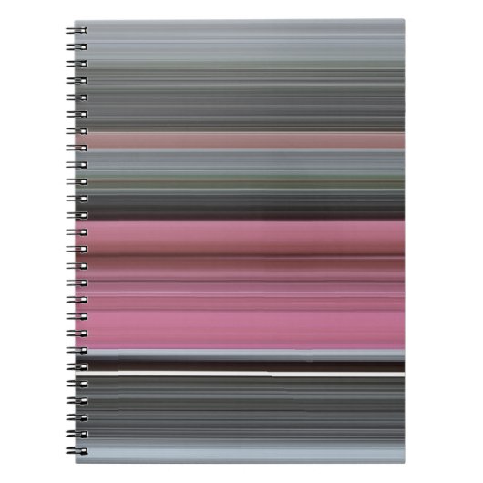 Abstracte #1: Roze en grijs Notitieboek (Voorkant)