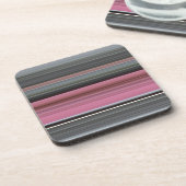 Abstracte #1: Roze en grijs Onderzetter (Linkerzijde)