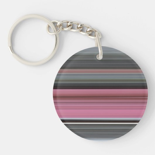 Abstracte #1: Roze en grijs Sleutelhanger (Voorkant)