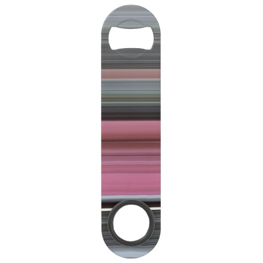 Abstracte #1: Roze en grijs Speed Flessenopener (Achterkant)