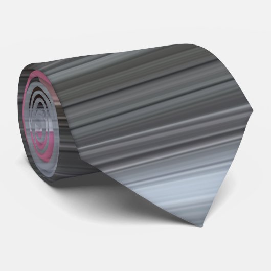 Abstracte #1: Roze en grijs Stropdas (Opgerold)