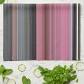 Abstracte #1: Roze en grijs Theedoek (Gevouwen)