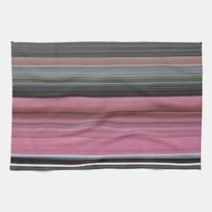 Abstracte #1: Roze en grijs Theedoek
