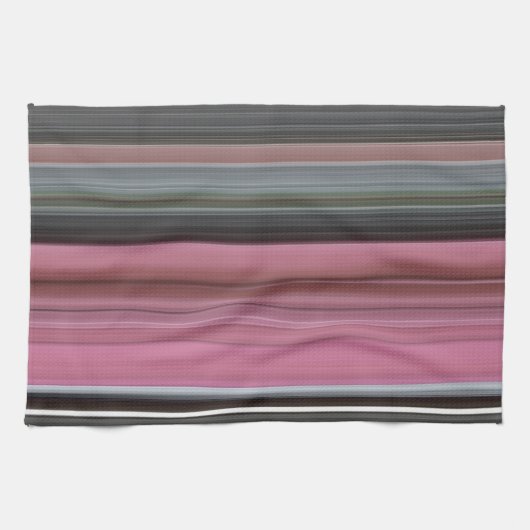 Abstracte #1: Roze en grijs Theedoek (Horizontaal)