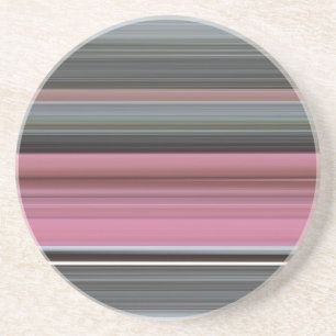 Abstracte #1: Roze en grijs Zandsteen Onderzetter