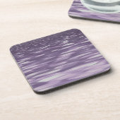 Abstracte #1: Ultra Violet Shimmer Bier Onderzetter (Linkerzijde)