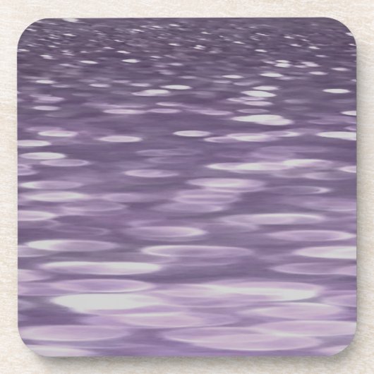 Abstracte #1: Ultra Violet Shimmer Bier Onderzetter (Voorkant)