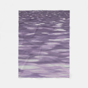 Abstracte #1: Ultra Violet Shimmer Fleece Deken