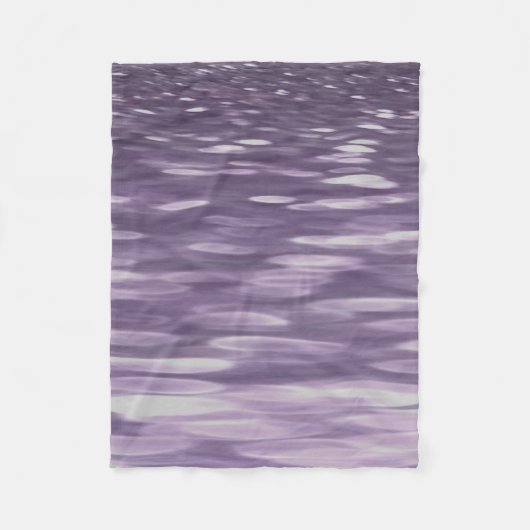 Abstracte #1: Ultra Violet Shimmer Fleece Deken (Voorkant)