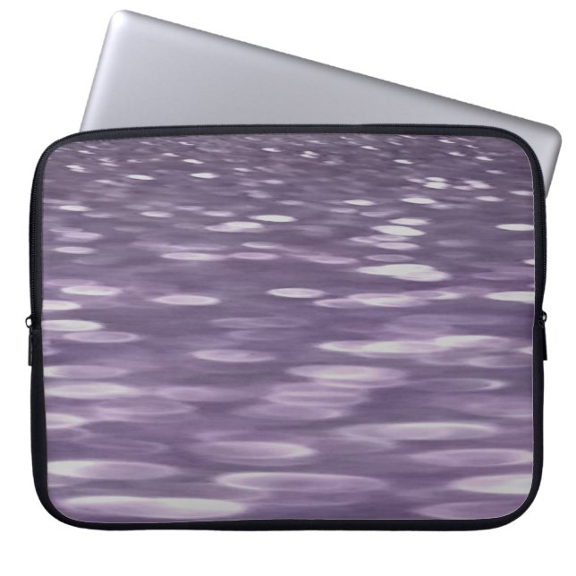 Abstracte #1: Ultra Violet Shimmer Laptop Sleeve (Voorkant)