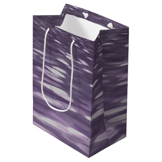 Abstracte #1: Ultra Violet Shimmer Medium Cadeauzakje (Voorkant Gekanteld)