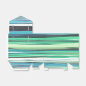 Abstracte #2: Aqua blue green blur Bedankdoosjes (Uitgevouwen)