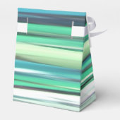 Abstracte #2: Aqua blue green blur Bedankdoosjes (Achterkant)
