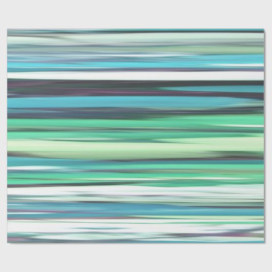 Abstracte #2: Aqua blue green blur Cadeaupapier (Vlak)