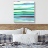 Abstracte #2: Aqua blue green blur Canvas Afdruk (Insitu (Slaapkamer))