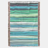 Abstracte #2: Aqua blue green blur Deken (Voorkant Verticaal)