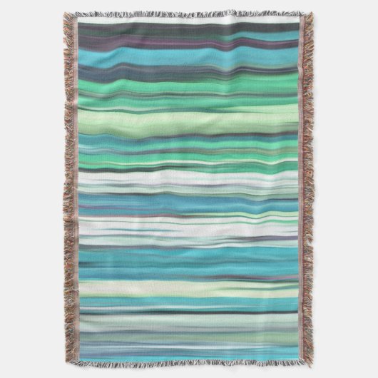 Abstracte #2: Aqua blue green blur Deken (Voorkant Verticaal)